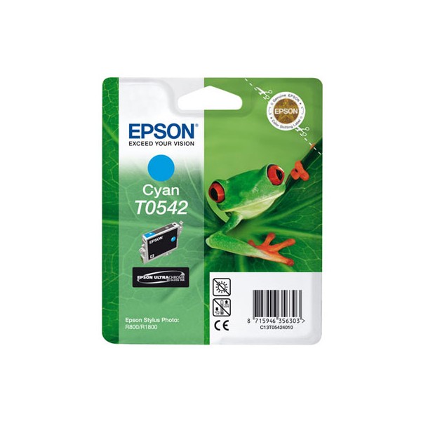 Epson T0542 cian, cartouche d'encre original (C13T05424010) Epson T0542 cian, cartouche d'encre original (C13T05424010)