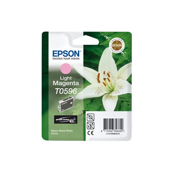 Epson T0596 magenta light, cartouche d'encre original (C13T05964010) Epson T0596 magenta light, cartouche d'encre original (C13T05964010)