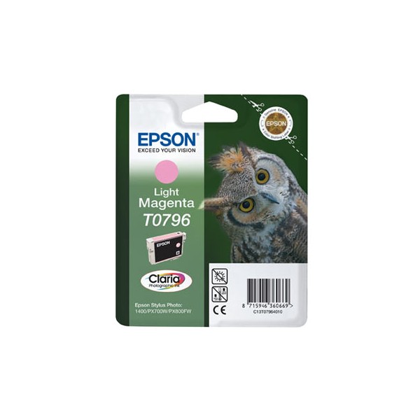 Epson T0796 magenta light, cartouche d'encre original (C13T07964010) Epson T0796 magenta light, cartouche d'encre original (C13T07964010)