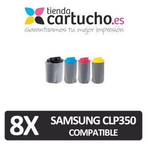 PACK 4 (ELIJA COLORES) CARTUCHOS COMPATIBLES SAMSUNG CLP 350 PERTENENCIENTE A LA REFERENCIA Toner Samsung CLP-350