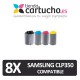 PACK 4 (ELIJA COLORES) CARTUCHOS COMPATIBLES SAMSUNG CLP 350