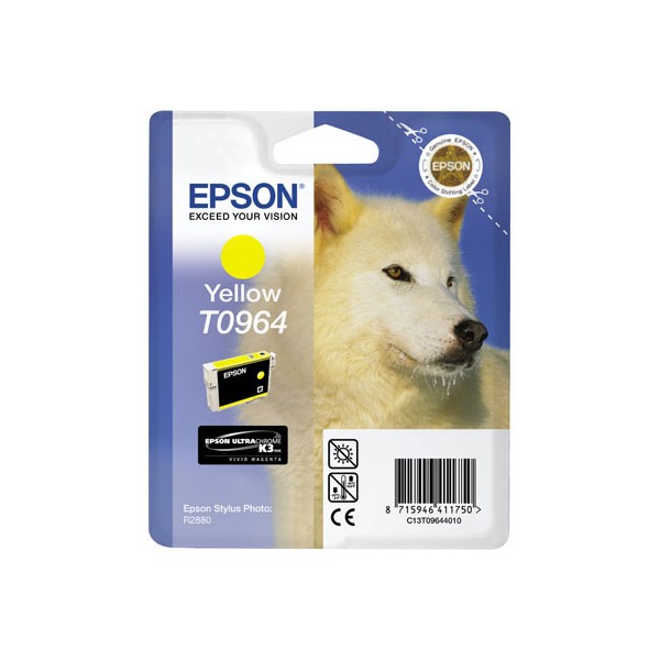 Epson T0964 jaune, cartouche d'encre original (C13T09644010) Epson T0964 jaune, cartouche d'encre original (C13T09644010)
