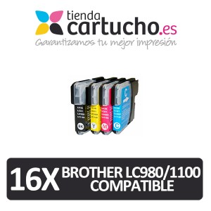 Pack 4 cartuchos compatibles brother lc980 lc1100 *Elija colores que prefiera* PARA LA IMPRESORA Cartouches d'encre Brother DCP-377CW