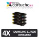 PACK 4 (ELIJA COLORES) CARTUCHOS COMPATIBLES SAMSUNG CLP 500