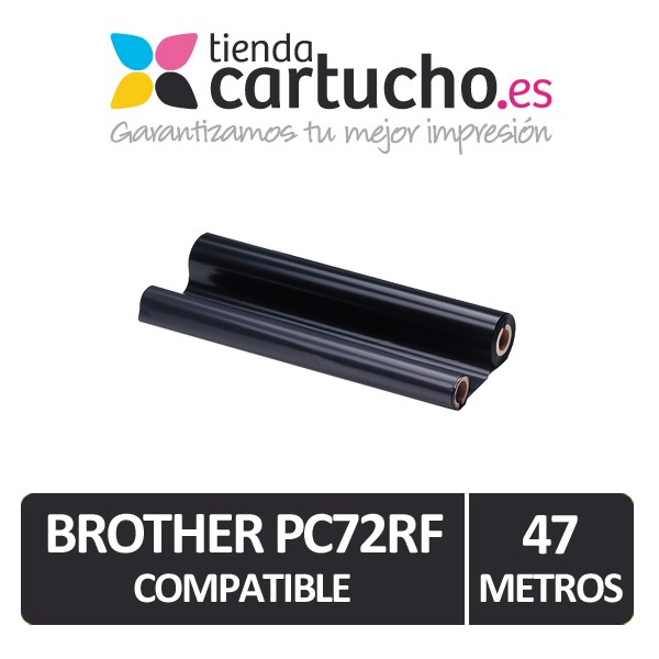 BROTHER PC72RF / PC74RF / PC402RF Compatible, 1 rollo de 47 metros. BROTHER PC72RF / PC74RF / PC402RF Compatible, 1 rollo de 47 metros.