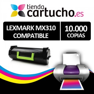 TONER LEXMARK MX310 COMPATIBLE PERTENENCIENTE A LA REFERENCIA Cartouches Lexmark 602 / 602H