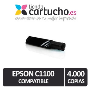 Toner NEGRO EPSON C1100 compatible, sustituye al toner original EPSON C13S050190 PERTENENCIENTE A LA REFERENCIA Toner Epson C1100