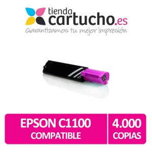 Toner NEGRO EPSON C1100 compatible, sustituye al toner original EPSON C13S050190 PARA LA IMPRESORA Epson Aculaser C1100