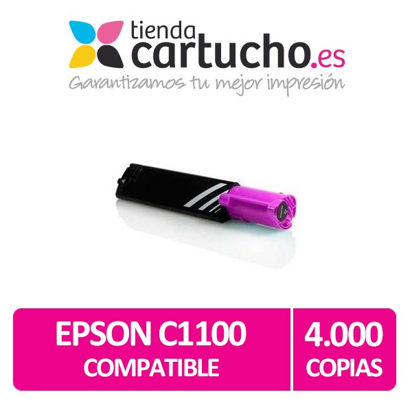 Toner MAGENTA EPSON C1100 compatible, remplacer le toner original EPSON C13S050188 Toner MAGENTA EPSON C1100 compatible, remplacer le toner original EPSON C13S050188