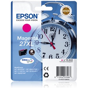 Epson 27XL Magenta. T2713 Cartucho de tinta original PERTENENCIENTE A LA REFERENCIA Encre Epson 27 / 27XL