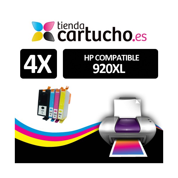 PACK 4 HP 920XL compatibles (CHOISIR LES COULEURS) PACK 4 HP 920XL compatibles (CHOISIR LES COULEURS)