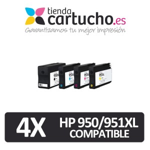 PACK 4 HP 950XL compatibles (ELIJA COLORES) PARA LA IMPRESORA HP OfficeJet Pro 8640