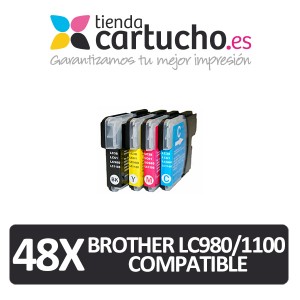 Pack 4 cartuchos compatibles brother lc980 lc1100 *Elija colores que prefiera* PERTENENCIENTE A LA REFERENCIA Encre Brother LC-980