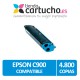 Toner NEGRO EPSON C1100 compatible, sustituye al toner original EPSON C13S050100