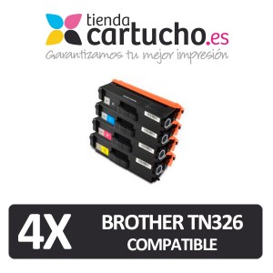 PACK 4 TONER COMPATIBLES BROTHER TN321 / TN326 (ELIJA COLORES) PERTENENCIENTE A LA REFERENCIA Toner Brother TN-321