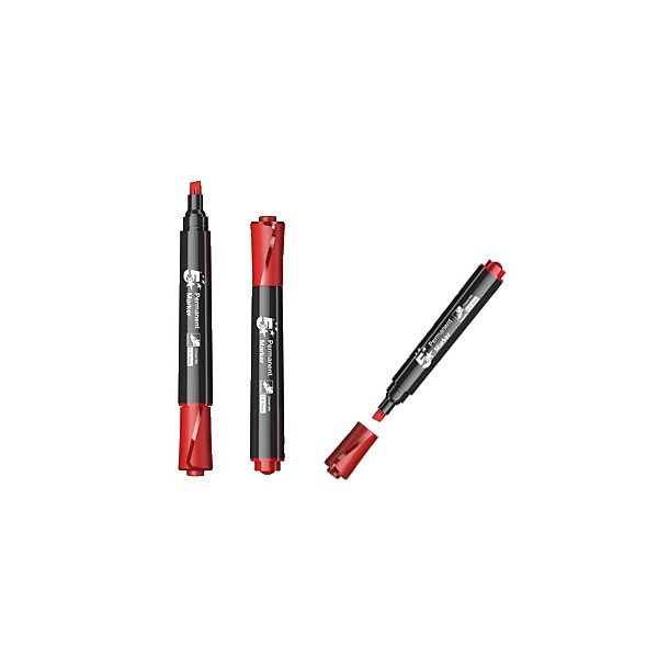 MARCADOR PERMANENTE 5* NEGRO PUNTA CÓNICA 2mm. MARCADOR PERMANENTE 5* NEGRO PUNTA CÓNICA 2mm.