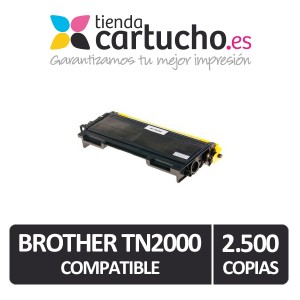 Toner negro compatible brother tn2000 tn2005, sustituye al toner original brother tn-2000 PARA LA IMPRESORA Brother HL-2020