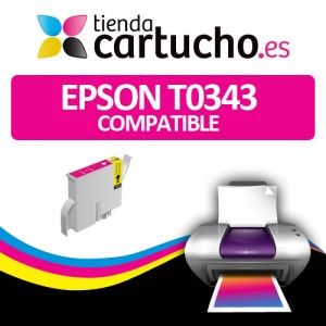 Cartucho compatible Epson T0343 Magenta PARA LA IMPRESORA Epson Stylus Photo 2200