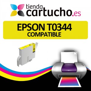 Cartucho compatible Epson T0344 Amarillo PERTENENCIENTE A LA REFERENCIA Encre Epson T0341/2/3/4/5/6/7/8