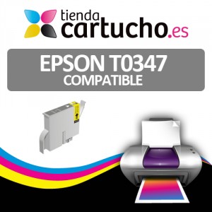 Cartucho compatible Epson T0347 Gris PERTENENCIENTE A LA REFERENCIA Encre Epson T0341/2/3/4/5/6/7/8
