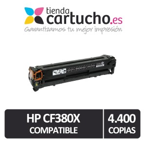 Toner HP CF380X Negro Compatible PARA LA IMPRESORA Toner HP LaserJet Pro 400 color MFP M476dn