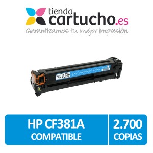 Toner HP CF381A Cyan Compatible PARA LA IMPRESORA Toner HP LaserJet Pro 400 color MFP M476dn