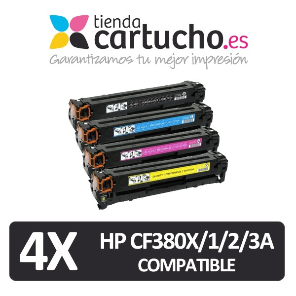 Pack 4 Toner HP CF380X/1/2/3A / Canon 718 Compatibles (Choisissez les couleurs) Pack 4 Toner HP CF380X/1/2/3A / Canon 718 Compatibles (Choisissez les couleurs)