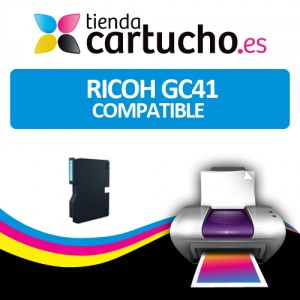 Cartucho de Gel Ricoh GC41 Cyan Compatible PARA LA IMPRESORA Cartouches Ricoh Aficio SG7100DN