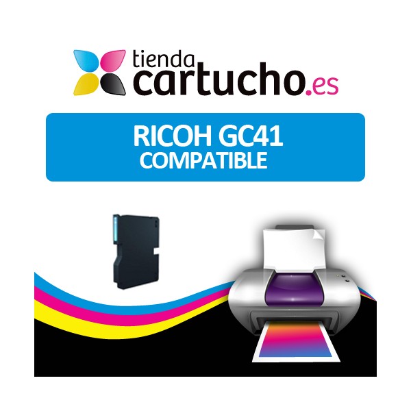 Cartouche de Gel Ricoh GC41 Cyan Compatible Cartouche de Gel Ricoh GC41 Cyan Compatible