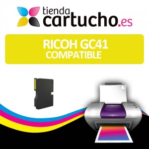 Cartucho de Gel Ricoh GC41 Amarillo Compatible PARA LA IMPRESORA Cartouches Ricoh Aficio SG7100DN