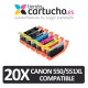 Pack 20 cartuchos Canon PG-550 / CL-551