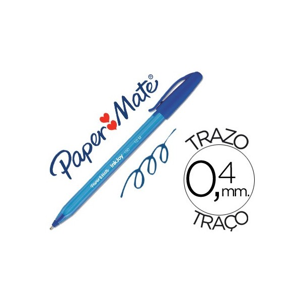 PAPERMATE BOLIGRAFO INKJOY 100 STICK. PUNTA 1MM. TRAZO 0,4MM. PAPERMATE BOLIGRAFO INKJOY 100 STICK. PUNTA 1MM. TRAZO 0,4MM.