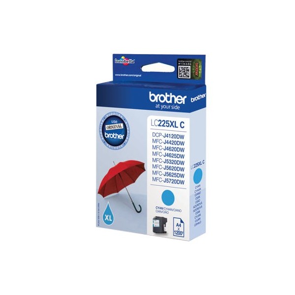 Brother LC225 cyan cartouche d'encre original Brother LC225 cyan cartouche d'encre original