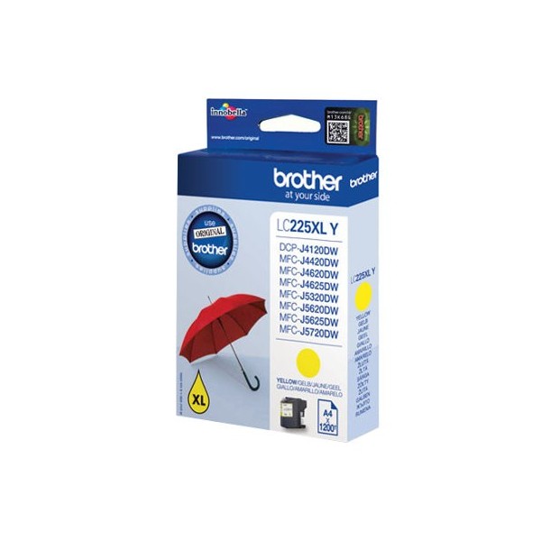 Brother LC225 jaune cartouche d'encre original Brother LC225 jaune cartouche d'encre original