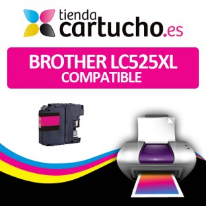 Cartucho Magenta Brother LC525XL Compatible PARA LA IMPRESORA Cartouches d'encre Brother DCP-J100