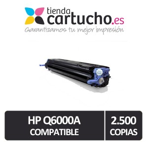 Toner NEGRO HP Q6000 compatible, sustituye al toner original 003R99768 PERTENENCIENTE A LA REFERENCIA Toner HP 124A