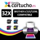PACK 32 Brother LC525XL / LC529XL compatible (Elija colores)