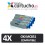 PACK 4 (ELIJA COLORES) CARTUCHOS COMPATIBLES OKI MC851 MC861