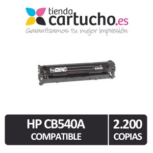 Toner NEGRO HP CB540 compatible, sustituye al toner original CB540A PARA LA IMPRESORA Toner HP Color LaserJet CP1515