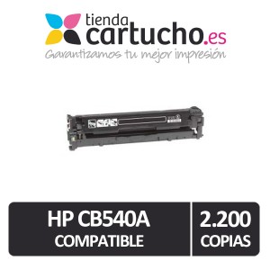 Toner NEGRO HP CB540 compatible, sustituye al toner original CB540A PARA LA IMPRESORA Toner HP Color LaserJet CM1312 MFP