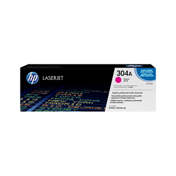 Cartouche de Toner HP 304A - CC533A Magenta original 2800 pages Cartouche de Toner HP 304A - CC533A Magenta original 2800 pages