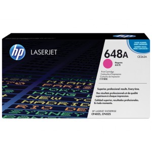 Cartucho de Toner HP 648A - CE263A Magenta original 11000 páginas PERTENENCIENTE A LA REFERENCIA Toner HP 647A / 648A / 649X