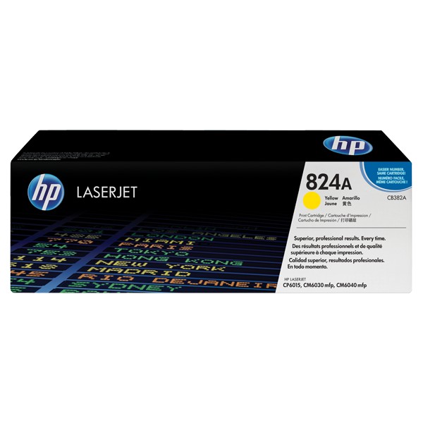 Cartouche de Toner HP 824A - CB382A Jaune original 21000 pages Cartouche de Toner HP 824A - CB382A Jaune original 21000 pages