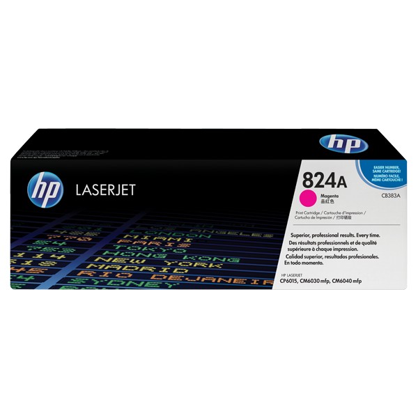 Cartouche de Toner HP 824A - CB383A Magenta original 21000 pages Cartouche de Toner HP 824A - CB383A Magenta original 21000 pages