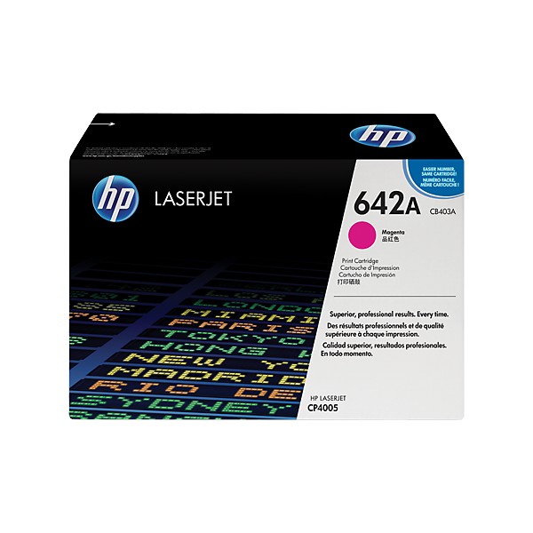 Cartouche de Toner HP 642A - CB403A Magenta original 7500 pages Cartouche de Toner HP 642A - CB403A Magenta original 7500 pages