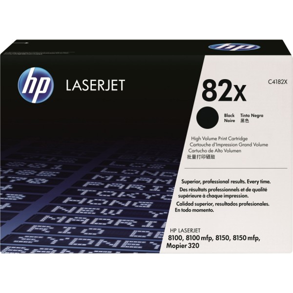 Cartouche de Toner HP 82X - C4182X Noir original de grande capacité 20000 pages Cartouche de Toner HP 82X - C4182X Noir original de grande capacité 20000 pages