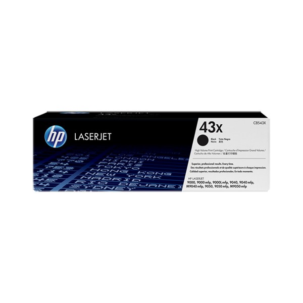 Cartouche de Toner HP 43X - C8543X Noir original de grande capacité 30000 pages Cartouche de Toner HP 43X - C8543X Noir original de grande capacité 30000 pages