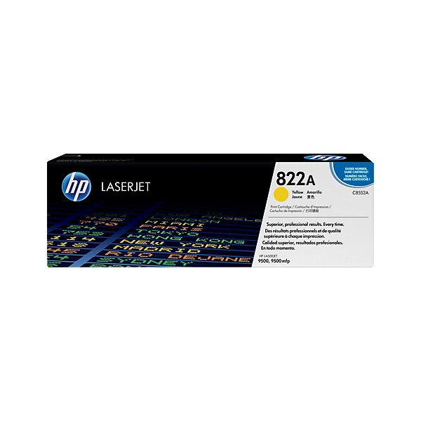 Cartouche de Toner HP 822A - C8552A Jaune original 25000 pages Cartouche de Toner HP 822A - C8552A Jaune original 25000 pages