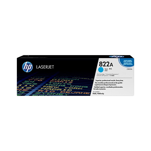 Cartouche de Toner HP 822A - C8551A Cian original 25000 pages Cartouche de Toner HP 822A - C8551A Cian original 25000 pages