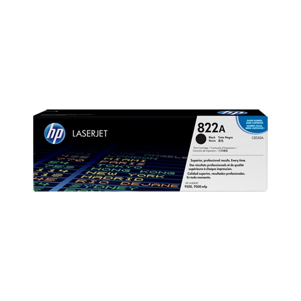 Cartouche de Toner HP 822A - C8550A Noir original 25000 pages Cartouche de Toner HP 822A - C8550A Noir original 25000 pages